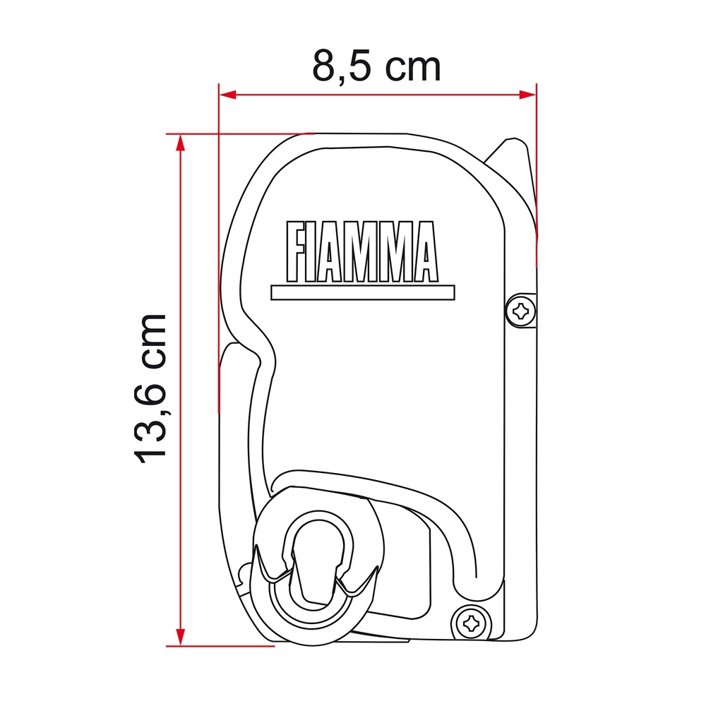 Fiamma F45s 400 Beyaz Kasa Tente (Royal Gri Kumaş)