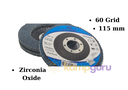 Flap Disk Zımpara 115 x 22 mm İnox İçin