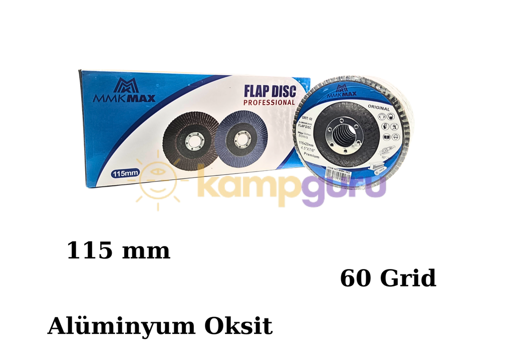 Flap Disk Zımpara 115 x 22 mm Metal Yüzey