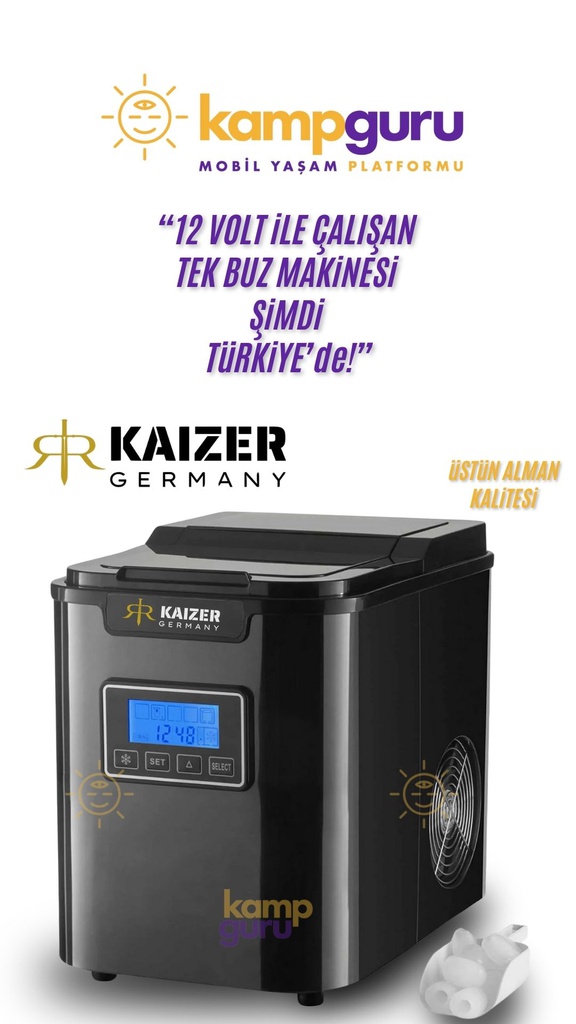 KAiZER GERMANY Buz Makinası 12 / 24 Volt