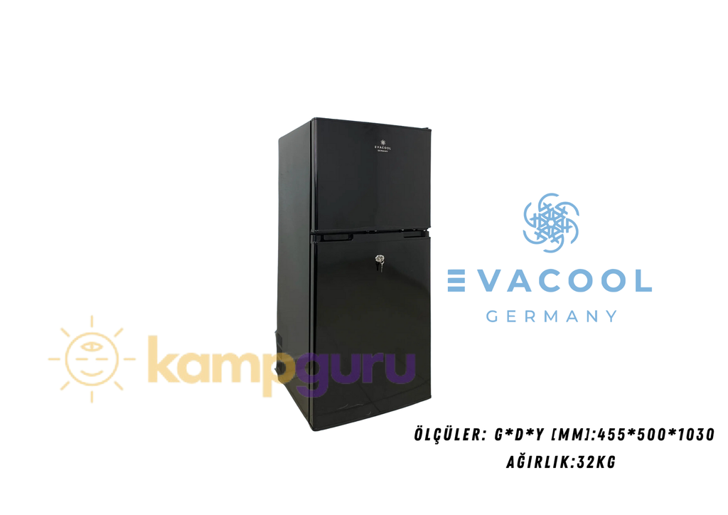 Evacool EVA M 100 12/24 Volt / 100 Litre Kompresörlü Buzdolabı Çift Kapıldık