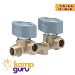 [TU24115-31] Truma Çift Çıkışlı Gaz Vanası (Giriş/Çıkış: 8 mm)